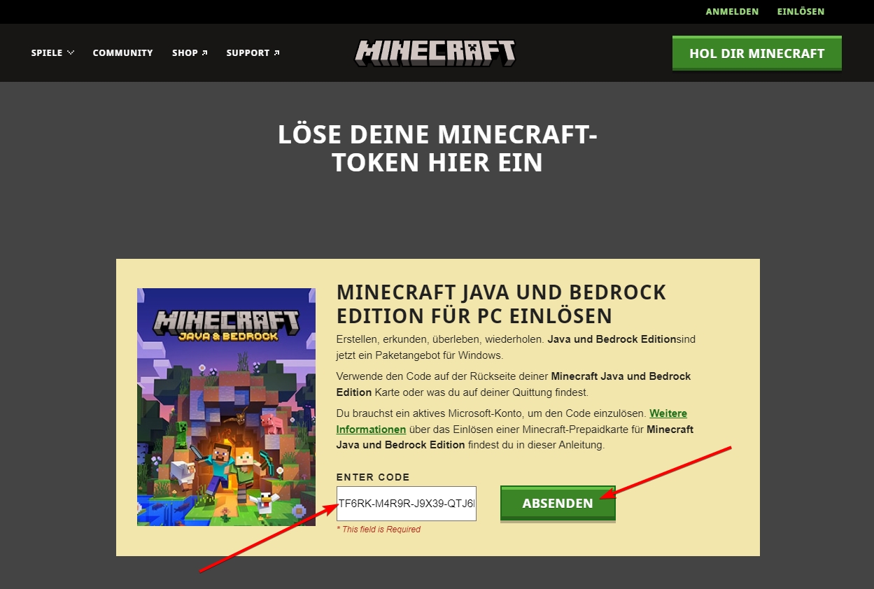 Minecraft Java und Bedrock Edition Aktivierung – Gameliebe Hilfe-Center